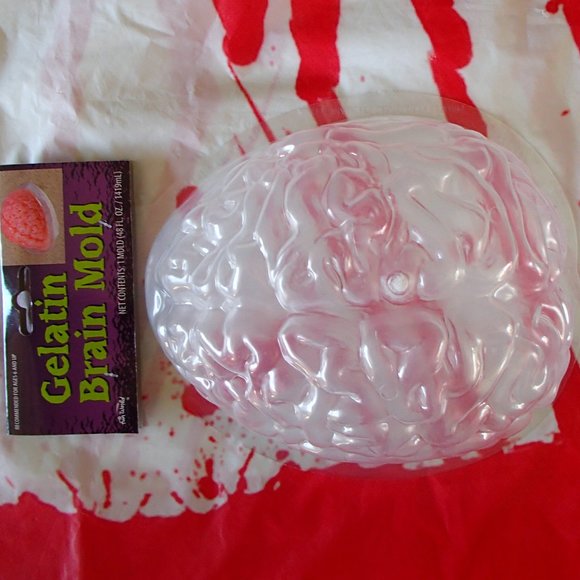 COPY - Brains Jello Mold ZOMBIE Frankenstein Halloween Horror Prop NWT Clearanc… - Picture 9 of 13